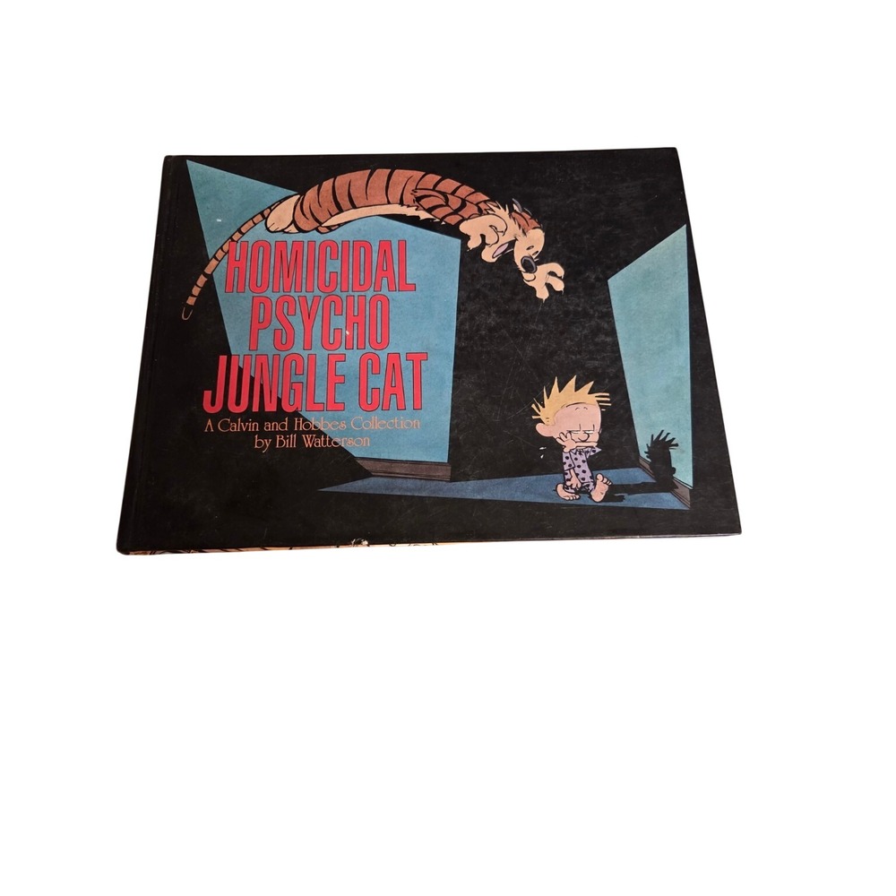 1994 Homicidal Psycho Jungle Cat Calvin Hobbes Bill Watterson Hardcover